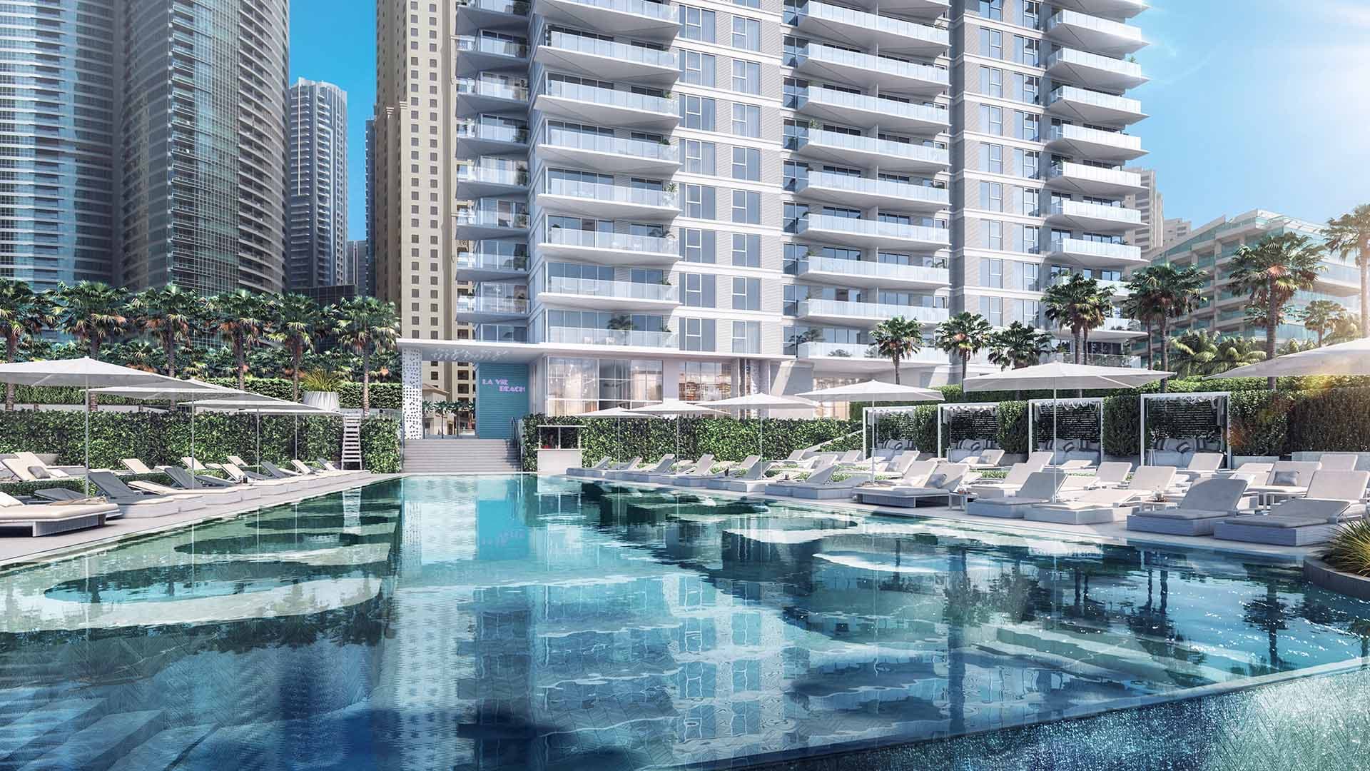 Penthouse in LA VIE in Jumeirah Beach Residence, Dubai, UAE 5 bedrooms, 413 sq.m.